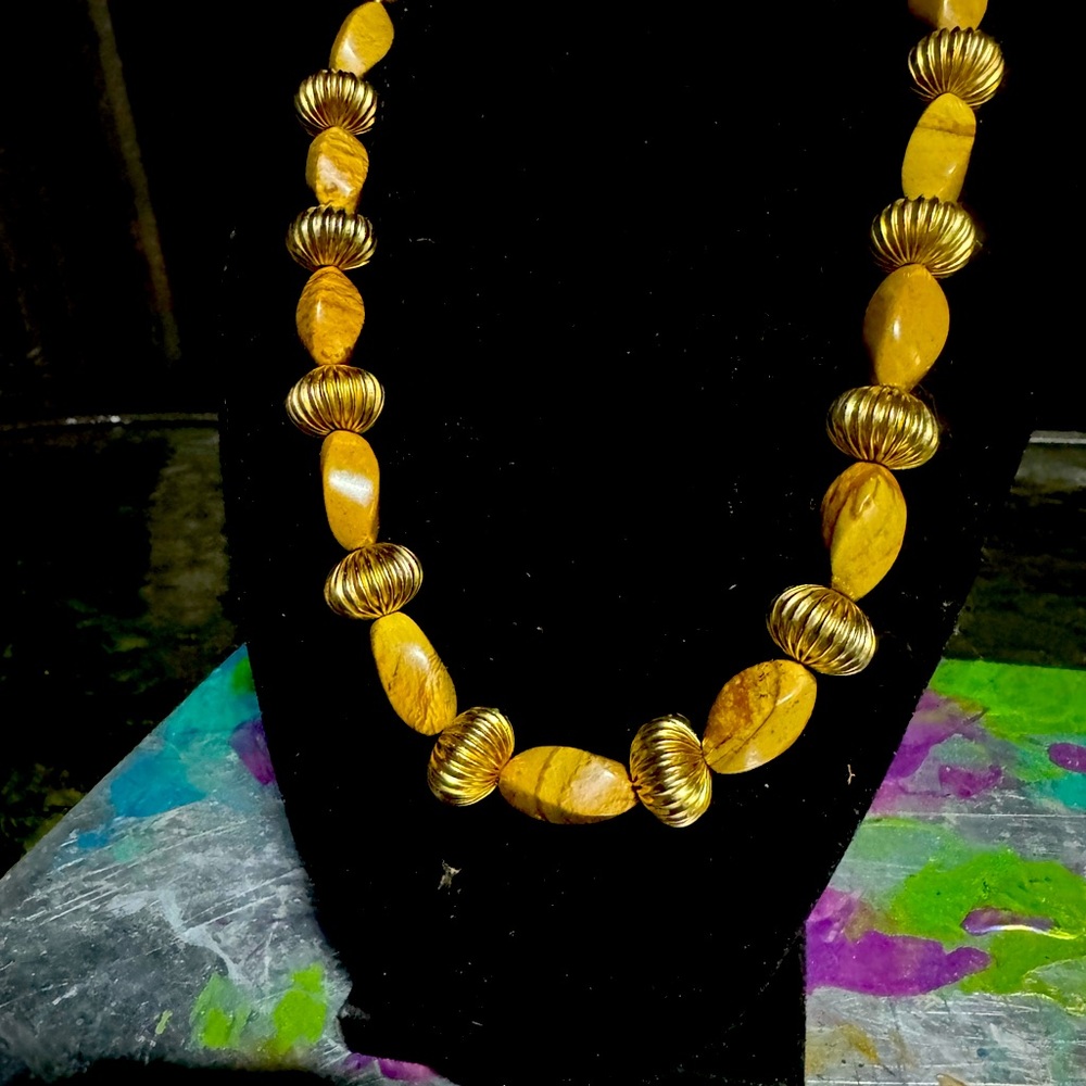 Leopard Jasper power necklace